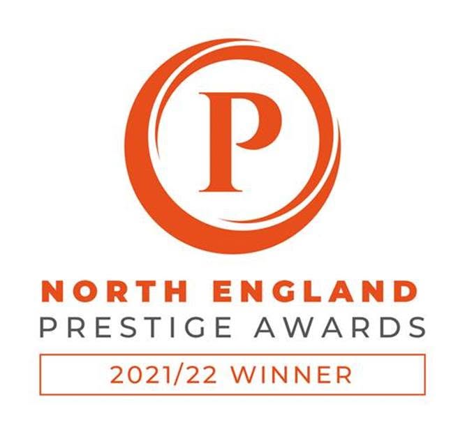 North England Prestige Awards winner badge