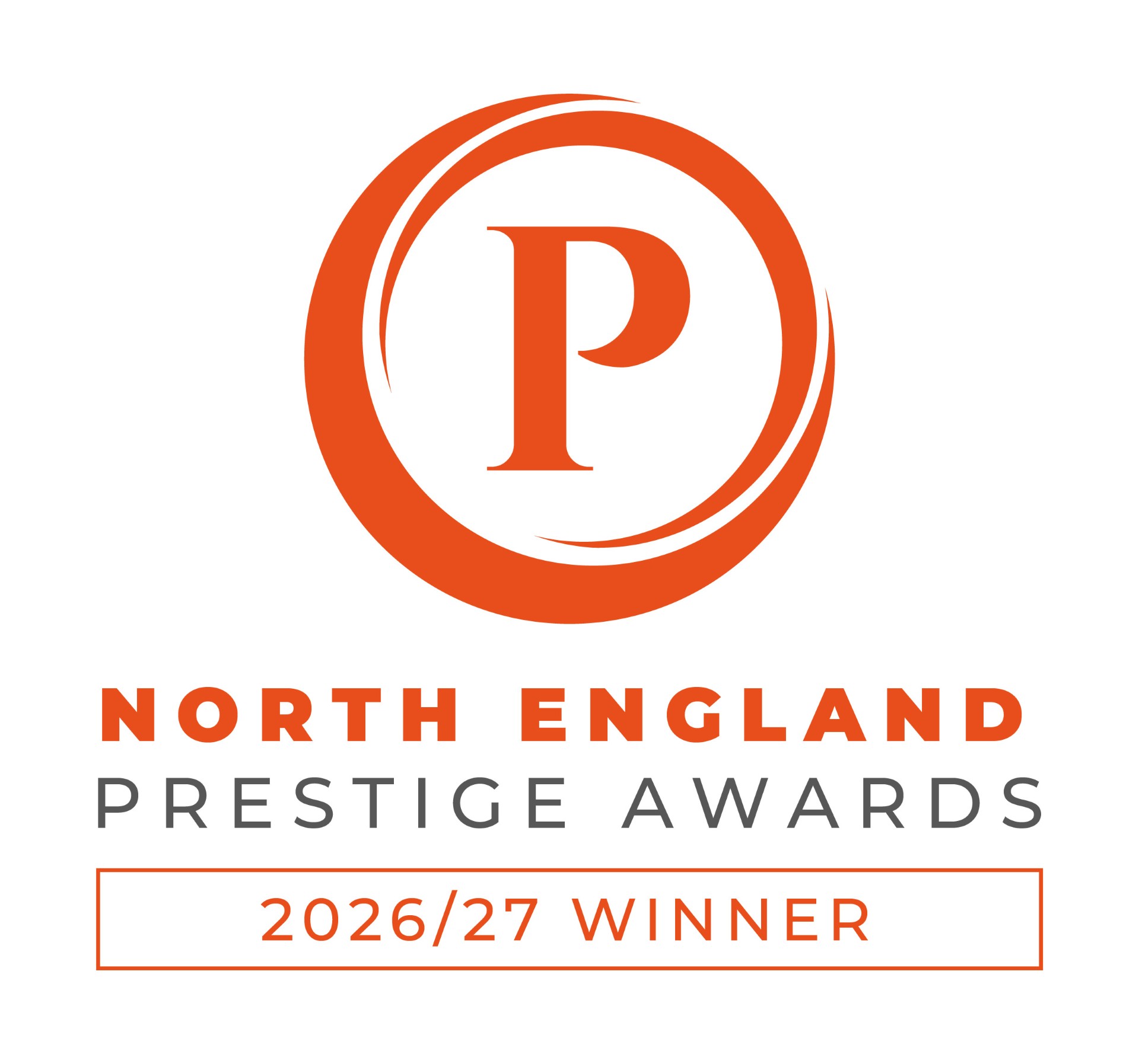 North England Prestige Awards winner badge